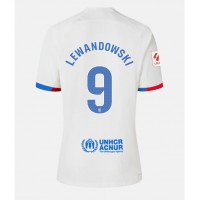 Dámy Fotbalový dres Barcelona Robert Lewandowski #9 2023-24 Venkovní Krátký Rukáv